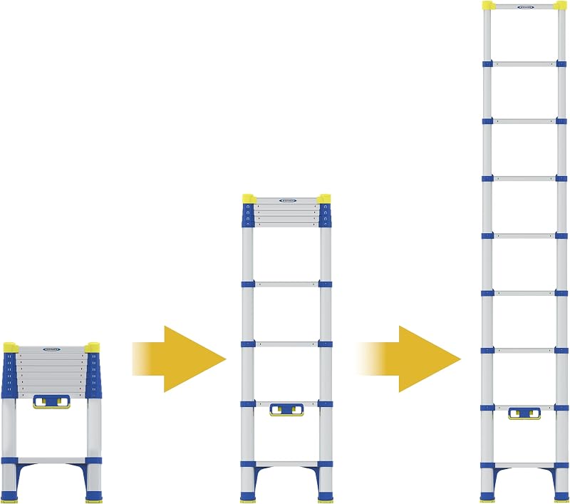 Werner Soft Close Telescopic Extension Ladder 2.6m