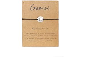 XUN Zhe Silver Zodiac Bracelet Constellation Sign Bracelet for Women.12 Astrology Horoscope Bracelet/Anklet Friendship Couple Jewelry with Card