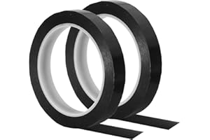 PATIKIL 5/8" Whiteboard Tape, 2 Pack Thin Dry Erase Tape for Graphic Chart Marking DIY Art, Black