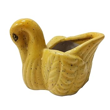 Buy India Meets India Khurja Pottery Swan Shape Ceramic Handmade