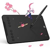XPPen Updated Deco Mini7 V2 Drawing Tablet-16384 Levels of Pressure Battery-Free Stylus, 7 x 4 OSU Drawing Pad, 8 Hotkeys for Digital Art, Teaching, Gaming Graphic Tablet for Chrome, PC, Mac, Android