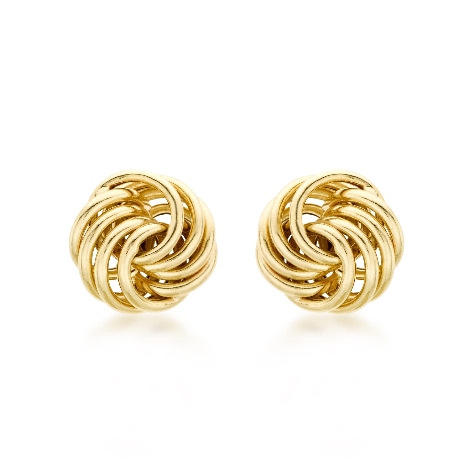 CARISSIMA Women's 18 ct Yellow Gold 10 mm Rose Stud Earrings