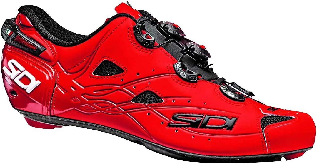 Sidi Shot Vent Carbon Cycling Shoe - Men's Matte Red, 45.0