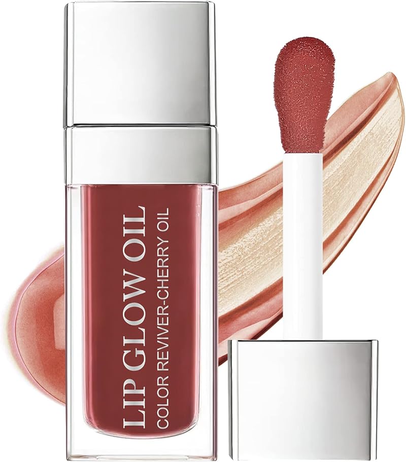 AOOWU Plumping Lip Oil Tinted Nourishing Lip Gloss 5 Colors 7.5x2.6x2.5cm