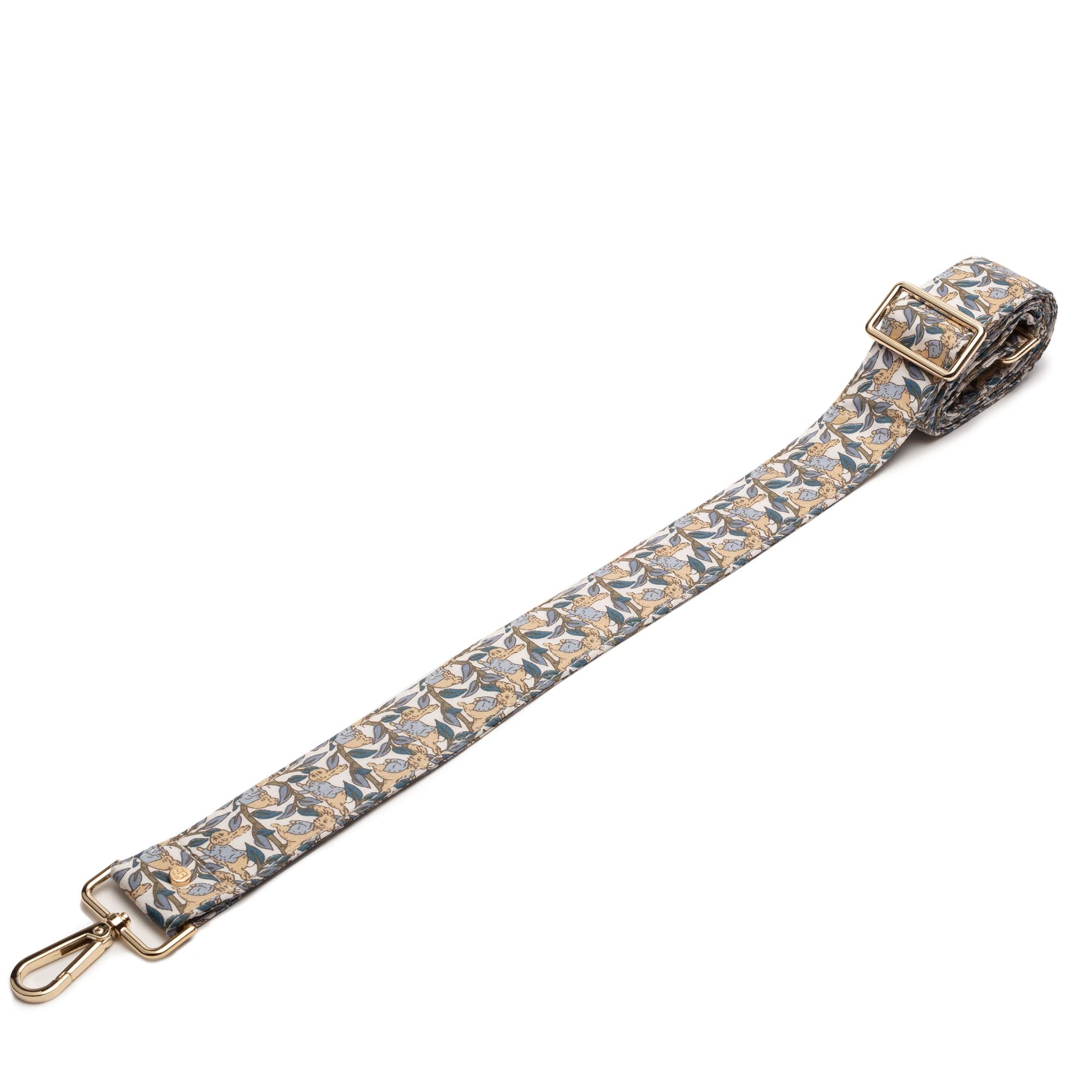 Shoulder Strap Length Adjustable Wide for Shoulder Bag 68 cm - 128 cm Carabiner Gold 4 cm, Rabbit., One Size