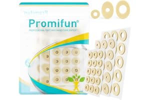 Promifun Corn Cushions for Toes and Feet - Callus Cushions to Protect Sore Spots with Foam Padding - Self-Stick Adhesive Pads - Relief Pain, Pressure and Friction from Shoes (Multi-Size, 45 Count)