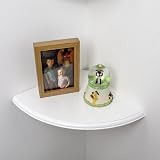 Anika Living Wooden Floating Corner Shelf 28.5cm Pine Ready to Paint Brackets view 2