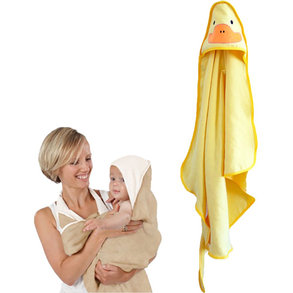 baby holding towel