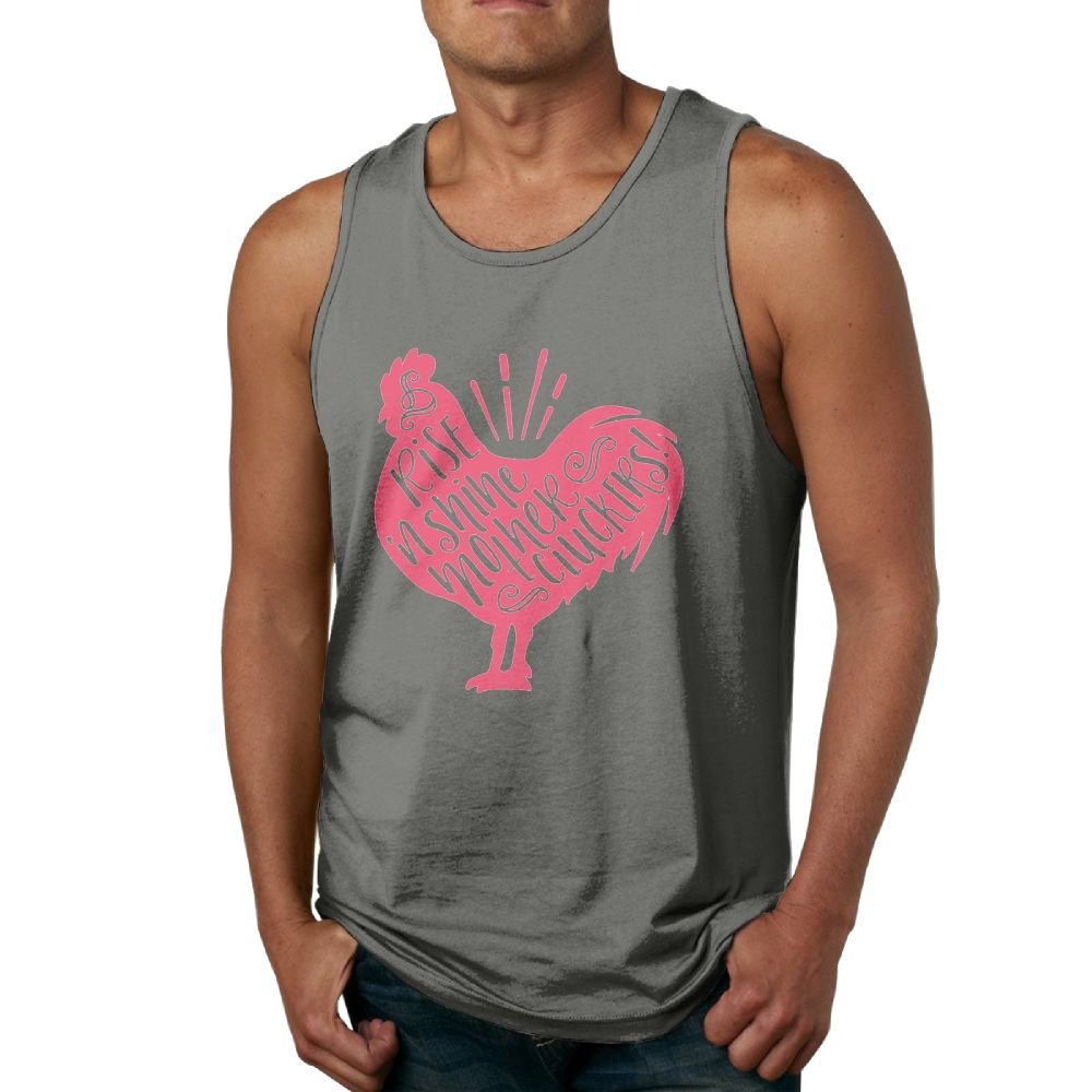 Newfood Ss Rise And Shine Mother Cluckers Tank Top T-shirt Deepheather