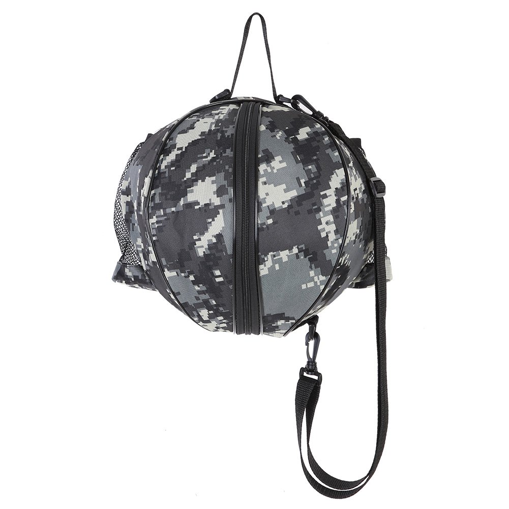 Portable Basketball Carrier,Soccer Ball Football Volleyball Softball Bag with Adjustable Shoulder Strap(Camouflage)