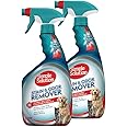 Simple Solution Stain and Odor Eliminator Spray, Pee Stain Remover, Enzyme Carpet Cleaner, Dog Smell Remover for Carpets, Dog Odor Remover, 32 oz (Pack of 2)
