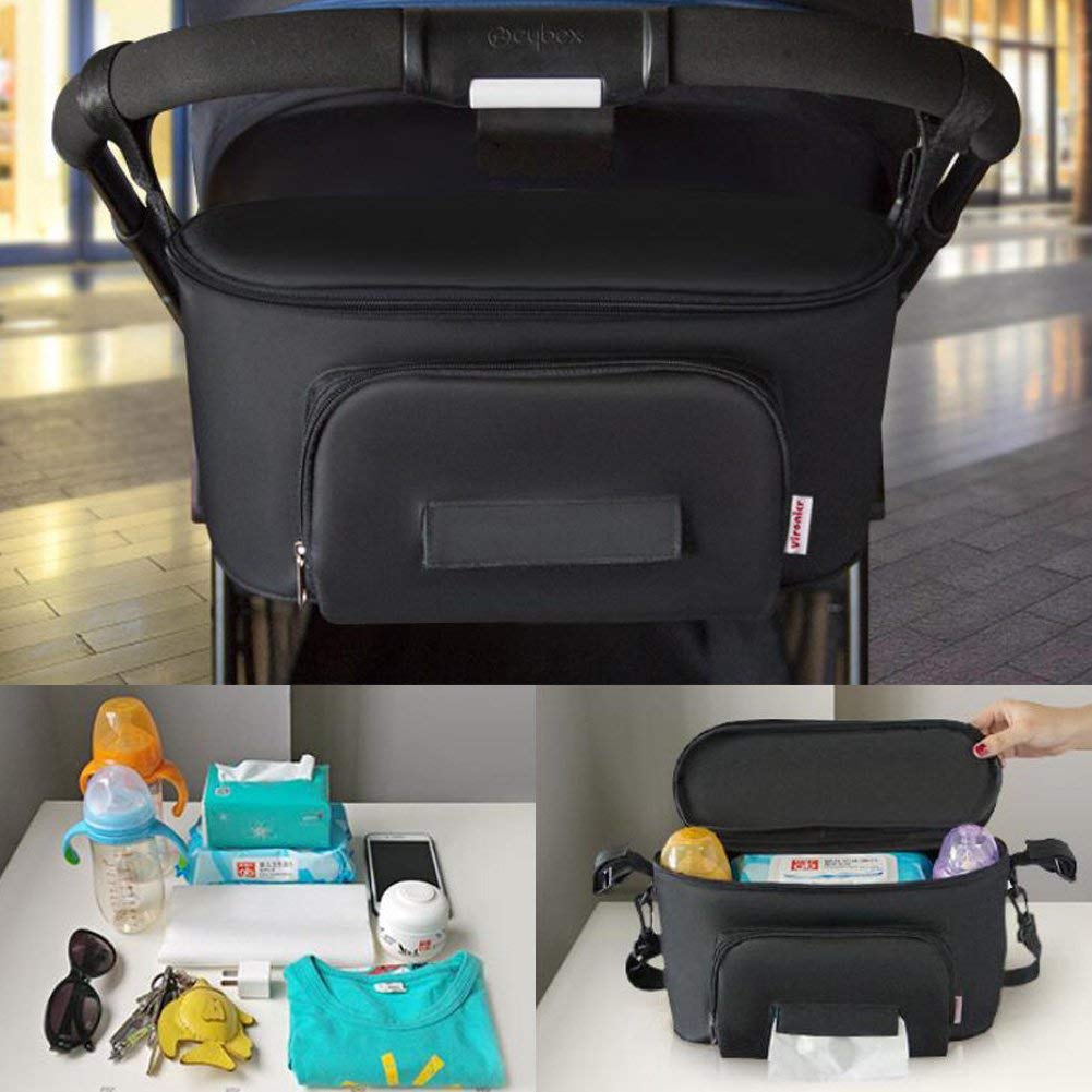 Pochette De Rangement Buggy Buddy Pour Poussette - 40x21x12cm, Organisateur Pratique