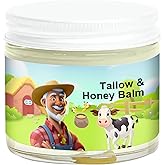 SVPMECN Tallow and Honey Balm | Beef Tallow for Skin, Natural Grass-Fed Beef Tallow Moisturizer with Raw Wild Honey for Soft, Hydrated Skin (1)