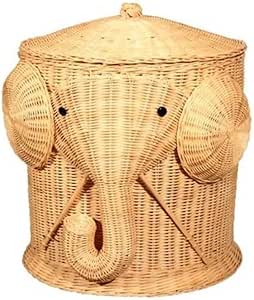 BMBMB Elefante De Mimbre Cesta De Lavadero Cesta Tejida Cesta De Ropa