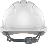 JSP EVO2 Safety Helmet White - EN397 Vented Hard Hat with OneTouch Fit view 4