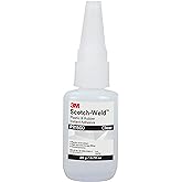3M Scotch-Weld Plastic &amp; Rubber Instant Adhesive PR1500, Clear, 20 Gram | 1 Bottle