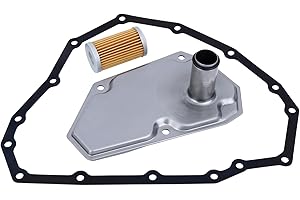 YOUYIEN Transmission Oil Filters & Pan Gasket Kit(3PCS).Replaces Part # 33010-JF015 31726-3JX0A 31726-28X0A RE0F11A 19318012.Fit for Nissan Sentra Versa Note 2012-2019.