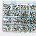 50 Sets of Dental Brackets Roth 022 Slot with 3 4 5 Hooks Mini Orthodontic Metal Braces Laser Marked