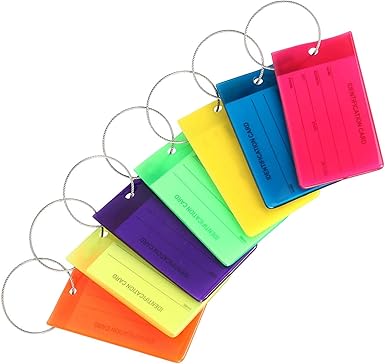 plastic luggage tags personalized