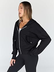 Trendy Queen Hoodies for Women Full Zip Up Cropped