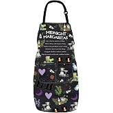 PXTIDY Practical Movie Midnight Margaritas Owens Sisters Halloween Kitchen Apron Witch Gift Magic Kitchen Witchy Apron