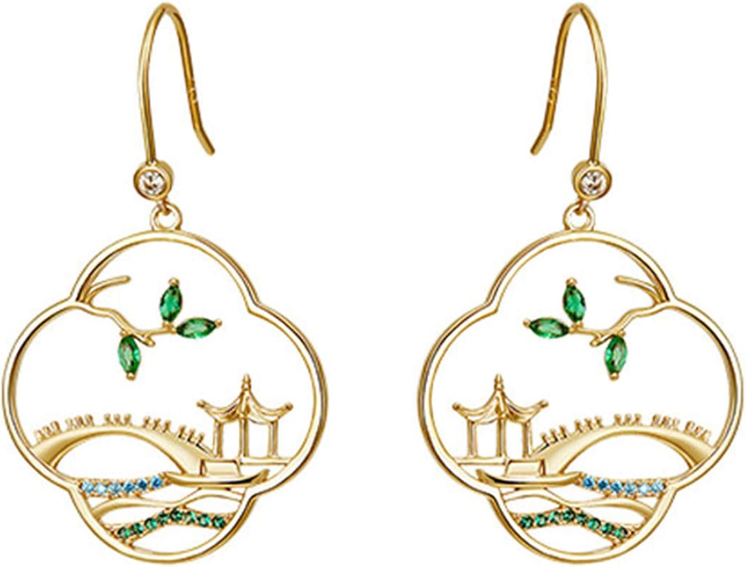 Acamifashion Wedding Earring 1Pair Earrings Chinese Style