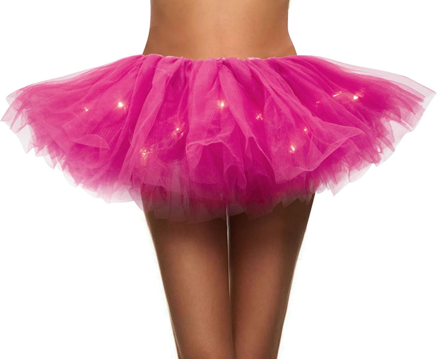 Women's Classic 5-layered Tulle Dash Tutu Ballet Skirts Ruffle Pettiskirt, One Size, Red at  Women’s Clothing store