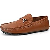 JABASIC Kids Penny Loafer Casual Slip-On Moccasin Flats Boys Dress Shoes