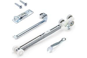 AWDIA Soft Close Pocket Door Hardware, 3-Wheel Soft Close Hangers with Stainless Steel Bearings for Sliding Pocket Door Frame Kit, Single Direction Soft-Close