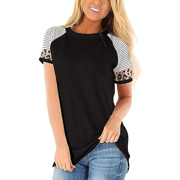 BAOKUAN Women's Dandelion Print Short Sleeve T-Shirt – Soft Casual Graphic Tee, Make A Wish Design - View #5