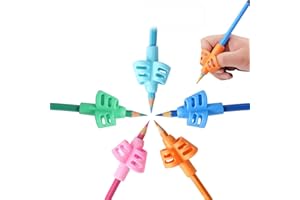 Mlife Pencil Grips - 10PCS Children Pencil Holder Writing Aid Grip Trainer, Ergonomic Training Pen Grip Posture Correction Tool for Kids (Set of 10PCS)