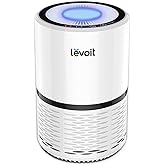 LEVOIT Air Purifier for Home, AHAM Verifide, High-Efficiency Filter for Smoke, Dust, Pollen, and Odors in Bedroom, Office, or Nursery, Optional Night Light, Quiet Operation, LV-H132, White