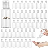 100 PCS 1OZ Travel Bottles with Flip Cap - 30 ml