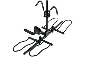 SEASON GUARD Bike Rack Hitch Carrier for Car - 2 Electric Ebike Trunk Mount Racks for Suv Truck Rv Jeep 2 Inch Receiver - Foldable Heavy Duty Fat Tire Two Bikes Rack Holder for Tow Jeep - Double Bike Rack Tray 2in