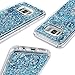 Caka Glitter Case for Galaxy S8 Case Bling Liquid Luxury Fashion Flowing Liquid Floating Sparkle Glitter Girly Girls Women Soft TPU Case for Samsung Galaxy S8 (Blue)