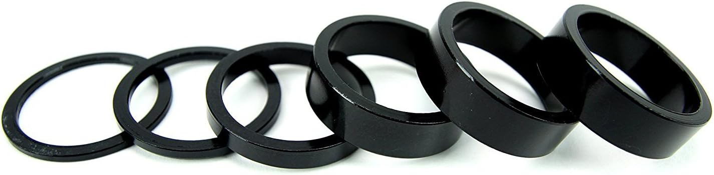 BESNIN Headset Spacers 1 1/8 Stem Spacers Bike Stem Spacers Road Bike Stem Spacer MTB Spacers Bicycle Stem Spacers Bike Spacer Handlebar Spacers Aluminum