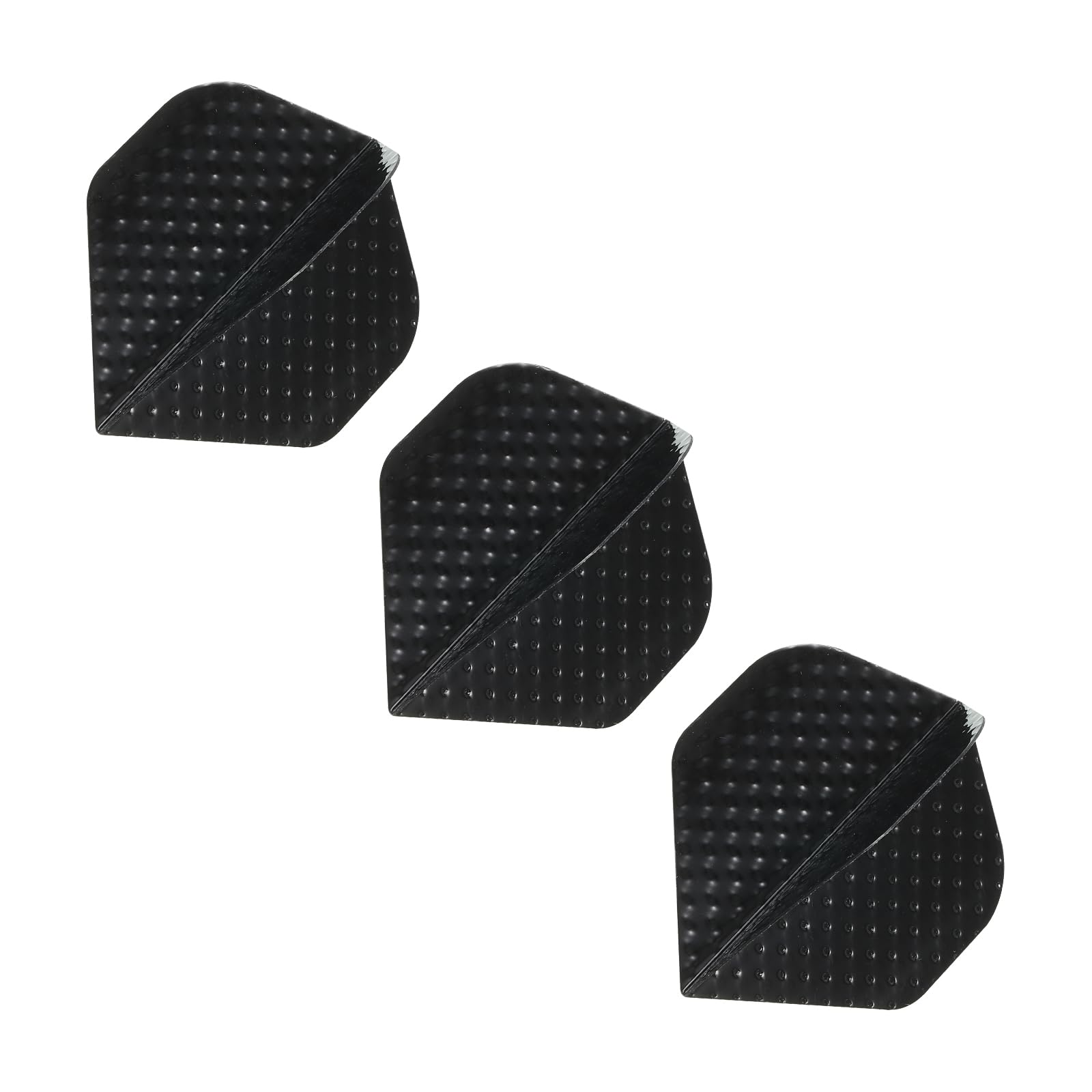 PATIKIL Slim Dart Flights, 3 Pack Aluminum Foil Unique Design Dart Accessories for Steel Tip Dart and Soft Tip Darts, Black