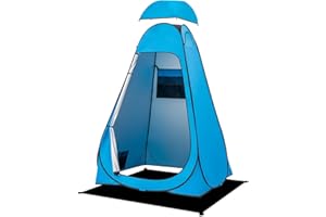 BRIAN & DANY Pop Up Shower Tent, Portable Privacy Camping Changing Tent, Camp Toilet Bathroom Pod with Rain Shelter & Windows, UPF 50+ & Waterproof, 47.2" x 47.2" x 74.8"