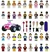 Minifigures Set - 36+13pcs Boys and Girls Mini Community People and Accessories 100% Compatible Building Bricks for Kids Party, to build More Fun