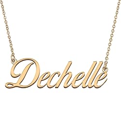 HUAN XUN Customized Custom Simple Any Name Necklace