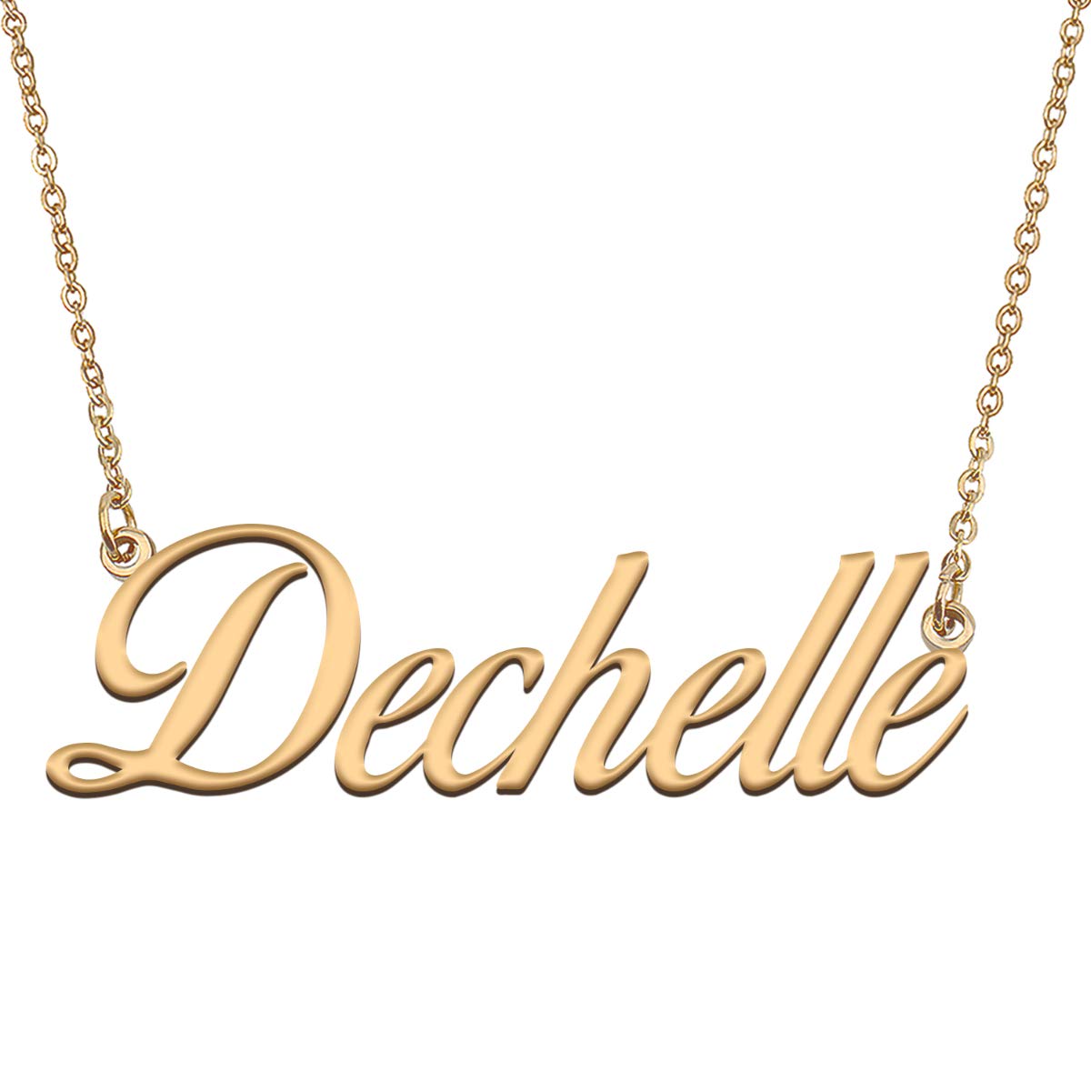 HUAN XUN Customized Custom Simple Any Name Necklace