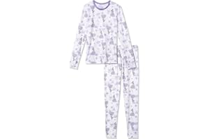 Cuddl Duds Girls Thermal Underwear Set - Frozen, Disney Princess, and Star Wars Designs - Kids Long John Base Layer