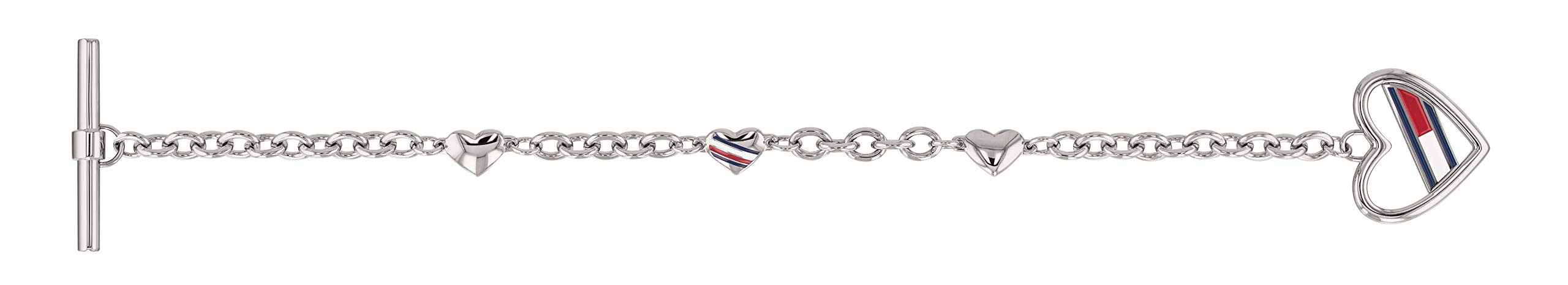 Tommy Hilfiger Jewelry Women's Chain Bracelet in Stainless Steel with a Heart Charm - 2780111