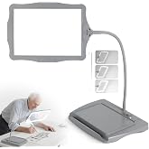 Magnifying Glass with Light and Stand 50 LED Desk Magnifying Glass Light | Stepless Dimmable, Horizontal + Vertical Mode, 360&deg; Flexible Gooseneck, Hands Free Magnifier for Reading Close Work Crafts