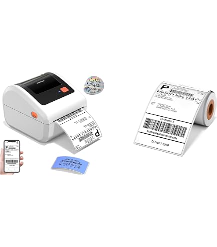 Amazon.com: Omezizy Bluetooth Thermal Label Printer 4x6-D450BT