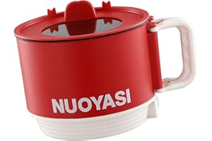 Generic Electric Hot Pot Lazy Pot with Foldable Handle for 1-2 People 1.8 Liter Noodles Cooker for Rice Boil Water Soups Rame