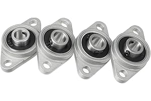 Xnrtop KFL08 8mm Zinc Alloy Self Aligning Pillow Block Flange Bearing, Zinc Pack of 4