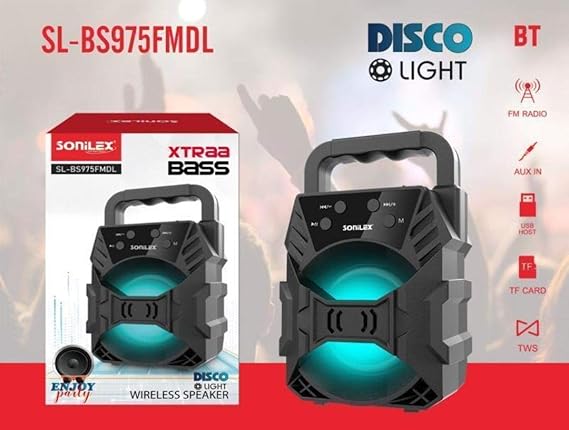 sonilex bluetooth speaker with fm