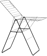 Brabantia HangOn Laundry Drying Rack 20m Matt Black Compact Foldable