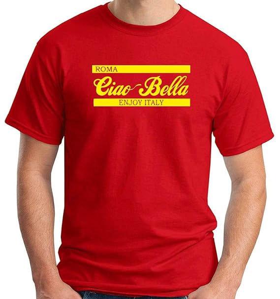 t shirt uomo rossa
